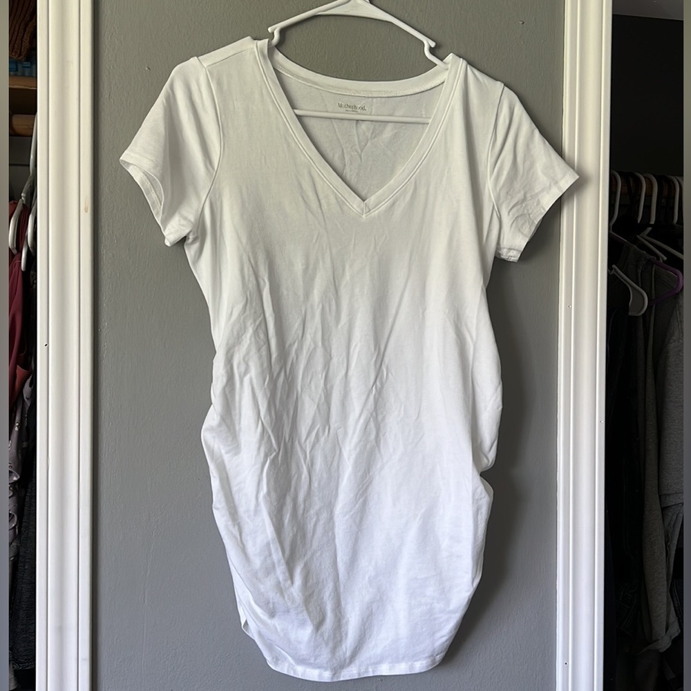 White Maternity Tee